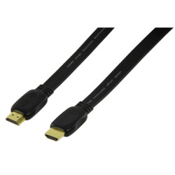 Kabel HDMI 1.4 19p-19p z ethernetem 10m płaski