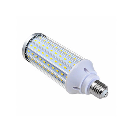 Żarówka 60 diod LED obudowa metal bez szkła E27 15W ciepła biel