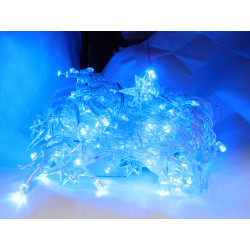 Star-shaped LED light blue