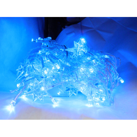 Star-shaped LED light blue