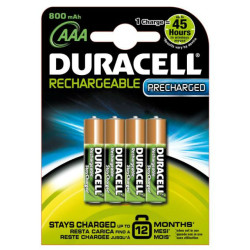 Set 4 Akkus 900 mAh Duracell StayCharged R3
