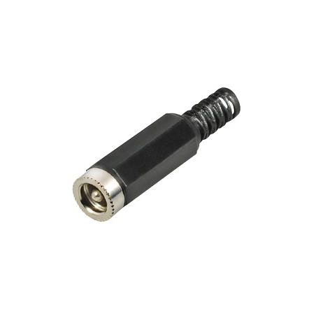 Female DC power plug with cable 5.5x2.5mm