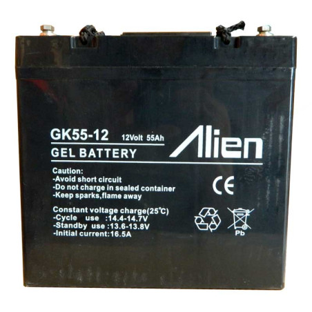 Gel-Akku 12V 55Ah Alien