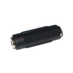 Adapter jack 3.5mm female-female plastic