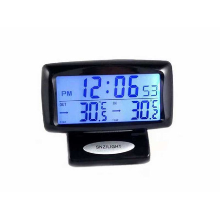 Alarm clock and indoor-outdoor thermometer