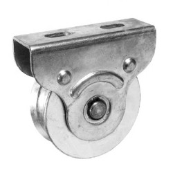 Metallrolle für Tor mit Halterung 50 mm