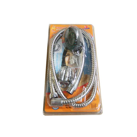 Shower hose with holder and head (3 functions)