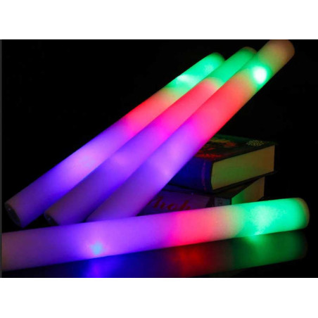 Multicolored glow sticks