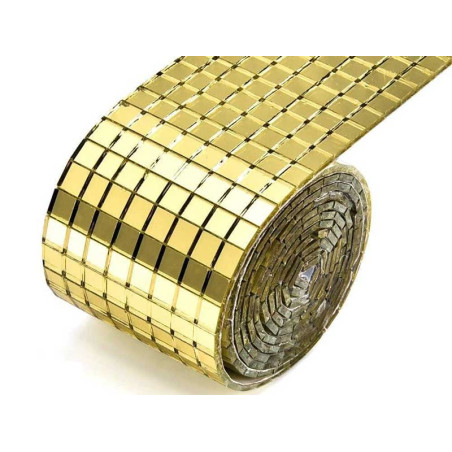 Self-adhesive mirror tape gold 100cm
