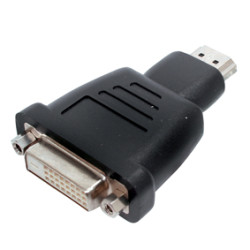 Adapter HDMI męski na DVI żeński złoty