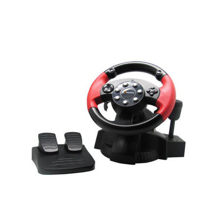 Steering wheel with pedals + vibration lever PS2/PS3