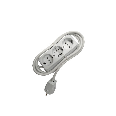 Przedłużacz 3cai 3cai 2m 3x1,5mm2 biały