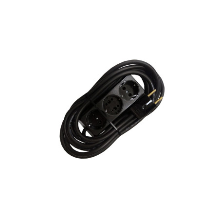 Prelungitor bachelita 3cai 5m 3x1.5mm2 negru