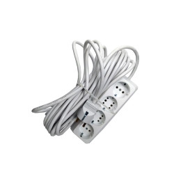 4cai 10m 3x1,5mm2 biały przedłużacz piekarniczy 4cai 10m 3x1,5mm2 biały