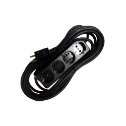 Verlängerungskabel 4cai bungelite 4cai 5m 3x1.5mm2 schwarz