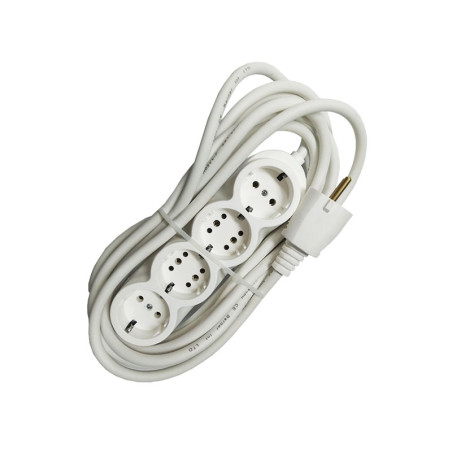 Przedłużacz gumowany bungel 4cai 5m 3x1,5mm2 biały