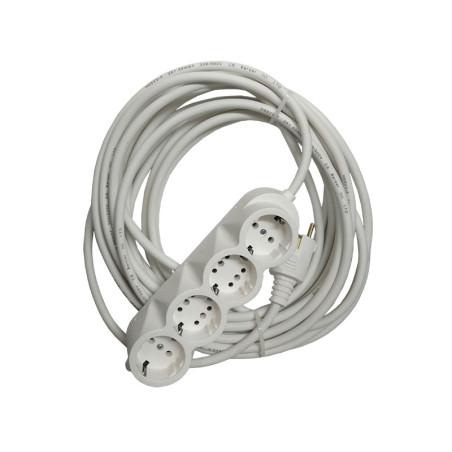 Przedłużacz gumowany bungel 4cai 10m 3x1,5mm2 biały