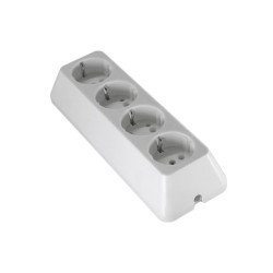 4-way b Bakelite extension cap white