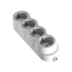 White 4-way rubberized extension head