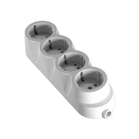 Biała 4-kierunkowa gumowana głowica przedłużająca