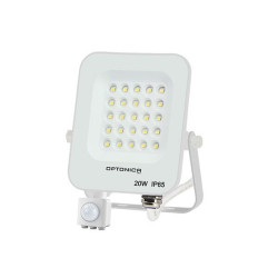 Proiector LED 20W cu senzor 1800 lm 6000K IP65 alb