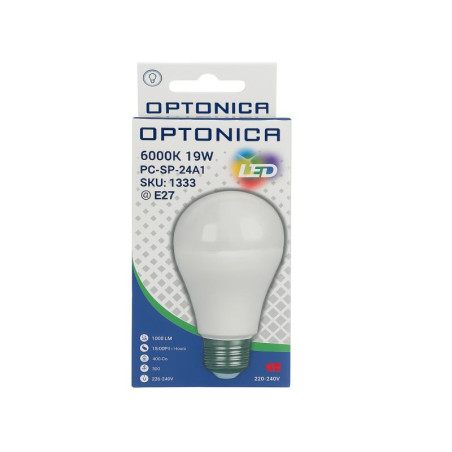LED bulb 19W E27 cool-white light HQ
