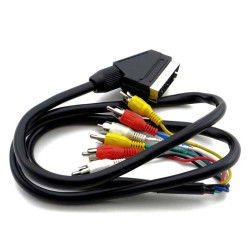 Kabel Scart do 6RCA z wejściem 1,2 M