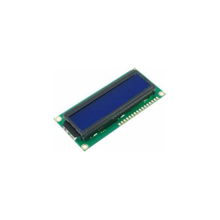 LCD display 16 characters 2 lines green/black