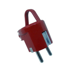 Plug with red ceramic