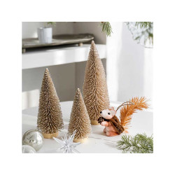 Ornanent brown fir tree 20cm