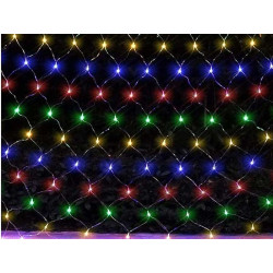 Instalacja sieciowa 320 diod LED 3X3m wielokolorowych, łączonych ze sobą