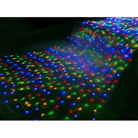 Instalacja kurtyny przeciwdeszczowej 264 diody LED 6x1m wielokolorowe