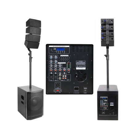 Profesjonalny system audio 2+2 USB/SD/BT 2x700W+160W Alien
