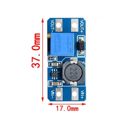 Step up module DC-DC 2-24V to 5-28V, 2A