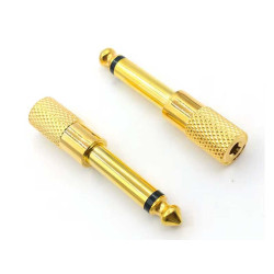 Adaptor RCA mama la jack 6,3mm gold mono