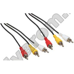 Kabel 3RCA auf 3RCA 1,5 m