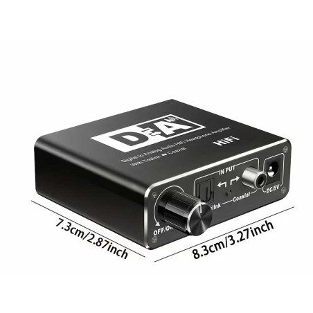 Audio digital analog optical to RCA converter