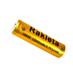Akumulator 3,7V Litowy 18650 1200mAh RAKIETA z końcówką