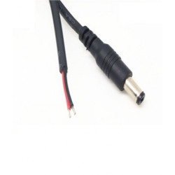 Power cable 5.5x2.5 male 1.5m