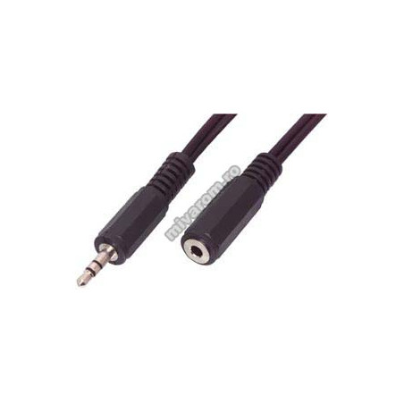 Cable jack 3.5mm to jack 3.5mm female 1.5m