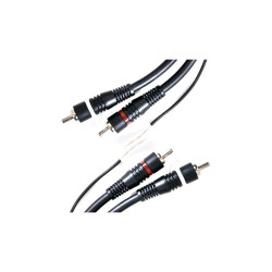 Shielded 2RCA male-2RCA female cable + remote control 5m
