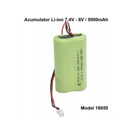 Battery group 2x18650 Li-ion 7.4-8V 5000mAh