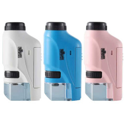 Portable mini microscope with battery 60-120x