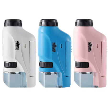 Portable mini microscope with battery 60-120x