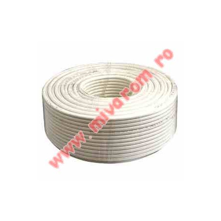 Coaxial cable RG6 white 32x0.12mm 1mm CCA 100m