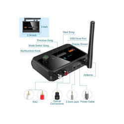 Bluetooth 5.3-Adapter mit Display und USB