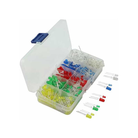 Leduri 5mm diverse culori set 500buc