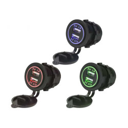 Incarcator priza USB QC 3.0 Iluminare LED