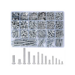 Suruburi piulite si saibe otel inoxidabil set 1080buc