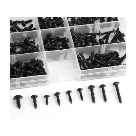 Carbon steel screws set 340pcs